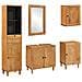 Set di mobili per il bagno 5 pcs Marrone 38 x 33 x 160 cm - Foto miniatura 1