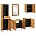 Set di mobili per il bagno 5 pcs Marrone 38 x 33 x 160 cm - Foto miniatura 2