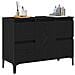 Mobile lavabo  Nero Rovere 80x33x60 cm in legno ingegnerizzato - Foto miniatura 3