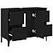 Mobile lavabo  Nero Rovere 80x33x60 cm in legno ingegnerizzato - Foto miniatura 5
