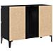 Mobile lavabo  Nero Rovere 80x33x60 cm in legno ingegnerizzato - Foto miniatura 6