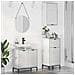 Set di mobili per il bagno con cassetto 3 pcs Bianco lucido - Foto miniatura 2