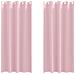 Tende con tende 2 pcs Rosa Baby 225x140cm Poliestere - Foto miniatura 1