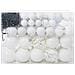 Set di Palle di Natale con 150 LED 61 pcs Bianco Plastica - Foto miniatura 3