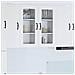 Pensile cucina 2 pcs Bianco 40 x 31 x 80 cm Legno multistrato - Foto miniatura 2