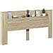 Testiera Rovere Sonoma 200 x 16,5 x 103,5 cm Legno multistrato - Foto miniatura 3