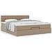 Struttura Letto Pouf con Materasso 180x200 cm Similpelle - Foto miniatura 4