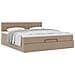 Struttura Letto Pouf con Materasso 180x200 cm Similpelle - Foto miniatura 5