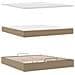 Struttura Letto Pouf con Materasso 180x200 cm Similpelle - Foto miniatura 8