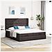 Struttura Letto Pouf con Materassi 160x200 cm in Tessuto - Foto miniatura 3