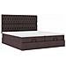 Struttura Letto Pouf con Materassi 160x200 cm in Tessuto - Foto miniatura 6