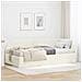 Struttura Letto Angolare con Materasso 2 pcs Crema Velluto - Foto miniatura 2