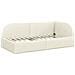 Struttura Letto Angolare con Materasso 2 pcs Crema Velluto - Foto miniatura 6