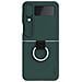 Cover per Galaxy Z Flip4 5G - Silicone, Verde, Con Anillo - Foto miniatura 1