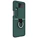 Cover per Galaxy Z Flip4 5G - Silicone, Verde, Con Anillo - Foto miniatura 2