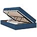 Letto con contenitore e materasso Blu 120 x 190 cm Poliestere - Foto miniatura 1