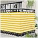 Schermo da balcone Giallo e Bianco 120 x 200 cm - Foto miniatura 3