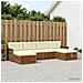 Set divani con cuscino 6 pcs Legno di Acacia Massello - Foto miniatura 2