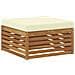 Set divani con cuscino 6 pcs Legno di Acacia Massello - Foto miniatura 4