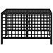 Set divano angolare da giardino a 3 pz con Cuscini in Polyrattan Nero - Foto miniatura 9