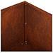Vaso da giardino Ruggine 40 x 40 x 20 cm Acciaio Corten - Foto miniatura 6