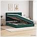 Letto con contenitore e materasso Verde Scuro 140 x 200 cm - Foto miniatura 2
