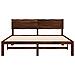 Letto matrimoniale con testiera ROSTOCK Marrone Scuro - Foto miniatura 9