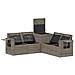 Set di divani 5 pz Grigio e Grigio Scuro - Foto miniatura 2