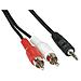 ICOC 018-NC-20 - Cavo Stereo Jack 3,5 mm a 2 x RCA maschio 1,5 m - Foto miniatura 2