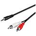 ICOC 018-NC-20 - Cavo Stereo Jack 3,5 mm a 2 x RCA maschio 1,5 m - Foto miniatura 1
