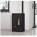 Stufa a Pellet Luisella Potenza 4.4 kW - Nero - Foto miniatura 2
