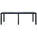 Tavolo Da Giardino Antracite 220x90x72 Cm Plastica Stile Rattan - Foto miniatura 2