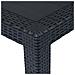 Tavolo Da Giardino Antracite 220x90x72 Cm Plastica Stile Rattan - Foto miniatura 3