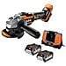Brushless Grinder 18v 125mm Bews 18-125bl-502c - 2 Batterie 5,0ah- 1 Caricabatterie - Foto miniatura 3