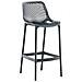 Sgabello Alto Outdoor Air in Polipropilene I Sgabello Impilabile Alt. 75 CM | Sgabello Bar Facile da Pulire I Sedia Design Carico Max 130 kg Grigio Scuro - Foto miniatura 1