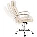 Sedia Ufficio Xanthos XXL in Similpelle - Poltrona Ergonomica Carico Max 210 kg - Sedia Studio Imbottita E Regolabile - Poltrona Pc Rinforzata Crema - Foto miniatura 2