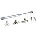 1274325 Set Di 10 Kit Braccetto Molla A Gas Forza 11kg Corsa 100mm Per Sollevare A Ribalta Le Ante Dei Mobili, Verniciato Alluminio, (10un)  - Foto miniatura 1