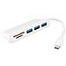 Premiumcord Usb Hubc 3 Porta Usb 3.0 + Lettore Di Schede Sdalloggiamento In Alluminio5 Gbpssuperspeed ? ? usb 3.1 Tipo Ccolore Biancolunghezza 20 Centimetri - Foto miniatura 2