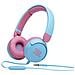 JR 310 Cuffia Stereo Padiglione Auricolare per Bambini Cablato con Microfono Integrato - Azzurro / Rosa - Foto miniatura 1