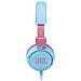 JR 310 Cuffia Stereo Padiglione Auricolare per Bambini Cablato con Microfono Integrato - Azzurro / Rosa - Foto miniatura 3