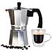 Paola Caffettiera Espresso In Alluminio 12 Tazze Di Caffè Per Vetroceramica, A Gas - Foto miniatura 1