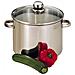 Catering In Acciaio Inox + Coperchio In Vetro - 30 Cm - Foto miniatura 3