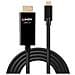Cavo Adattatore USB-C a HDMI con HDR M / M 2 m Colore Nero - Foto miniatura 2