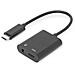 Adattatore / Convertitore AK-300400-002-S con Connessione USB Type-C Colore Nero - Foto miniatura 2