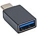 AK-AD-54 cavo di interfaccia e adattatore USB type A USB type C Nero - Foto miniatura 1