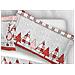 Completo Lenzuola In 100% Cotone Disegni Natalizi Invernali Renne Cuori Ob Piazza E Mezza Oliver Rosso - Foto miniatura 5