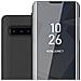 Custodia Compatibile Con Samsung Galaxy S10 In Tormalina Nera - Clear View Specchio Coperchio Protettivo Con Funzione Di Supporto Protezione A 360 Gradi - Foto miniatura 1