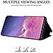 Custodia Compatibile Con Samsung Galaxy S10 In Tormalina Nera - Clear View Specchio Coperchio Protettivo Con Funzione Di Supporto Protezione A 360 Gradi - Foto miniatura 5