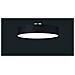 Hotel Plafoniera Tonda 5 Luci Diffusore Tessuto Nero D. 65cm - Foto miniatura 1