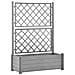 Fioriera Da Giardino E Graticcio 100x43x142 Cm Pp Grigio Pietra - Foto miniatura 1